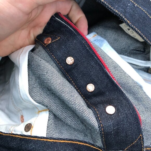 Vintage Evisu Japanese Selvedge Denim Jeans Size 34 - Picture 3 of 13
